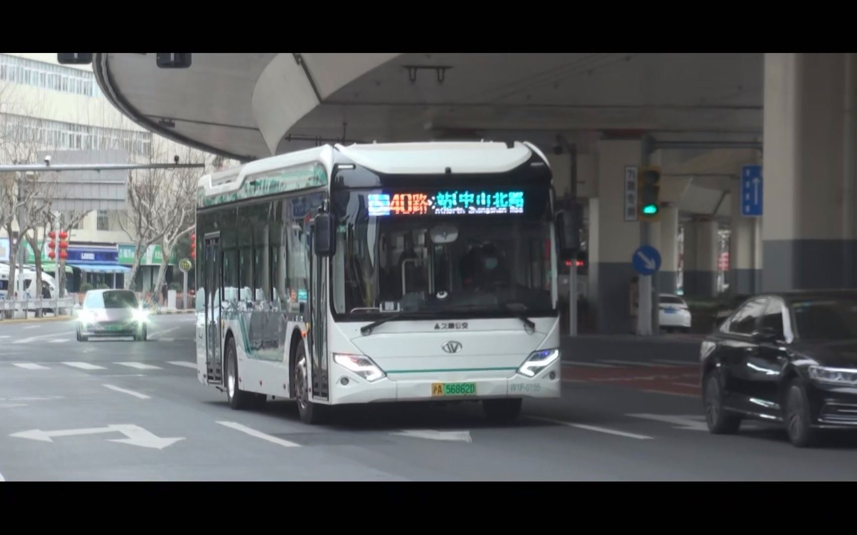 上海公交 巴士五公司 40路 w1f-0155