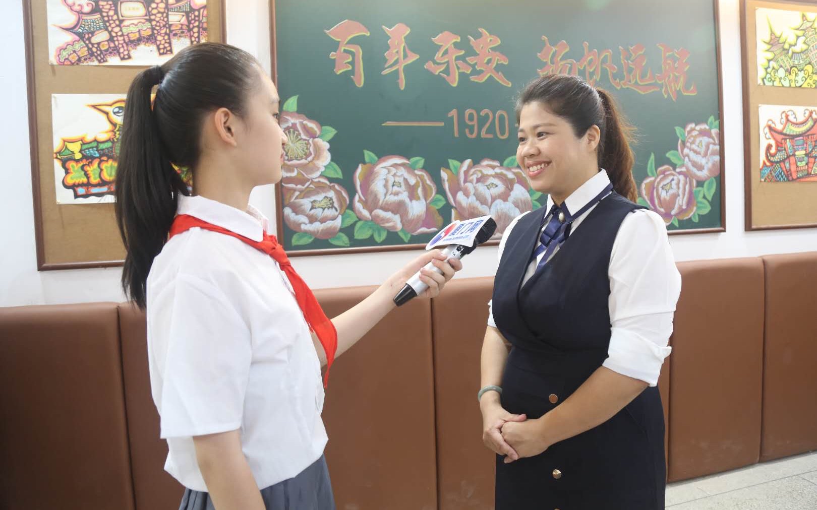 厦门市乐安小学宣传片《星辰大海》mv拍摄新闻专访,百年乐安,生日快乐