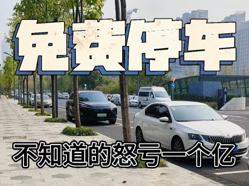 合肥新能源免费停车,不知道的错过一个亿.哔哩哔哩bilibili