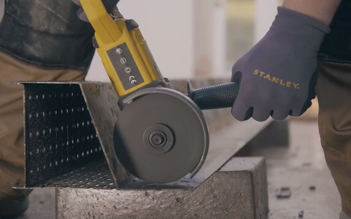 史丹利20v锂电角磨机切割机充电式电动手磨光机五金工具 电动工具 高