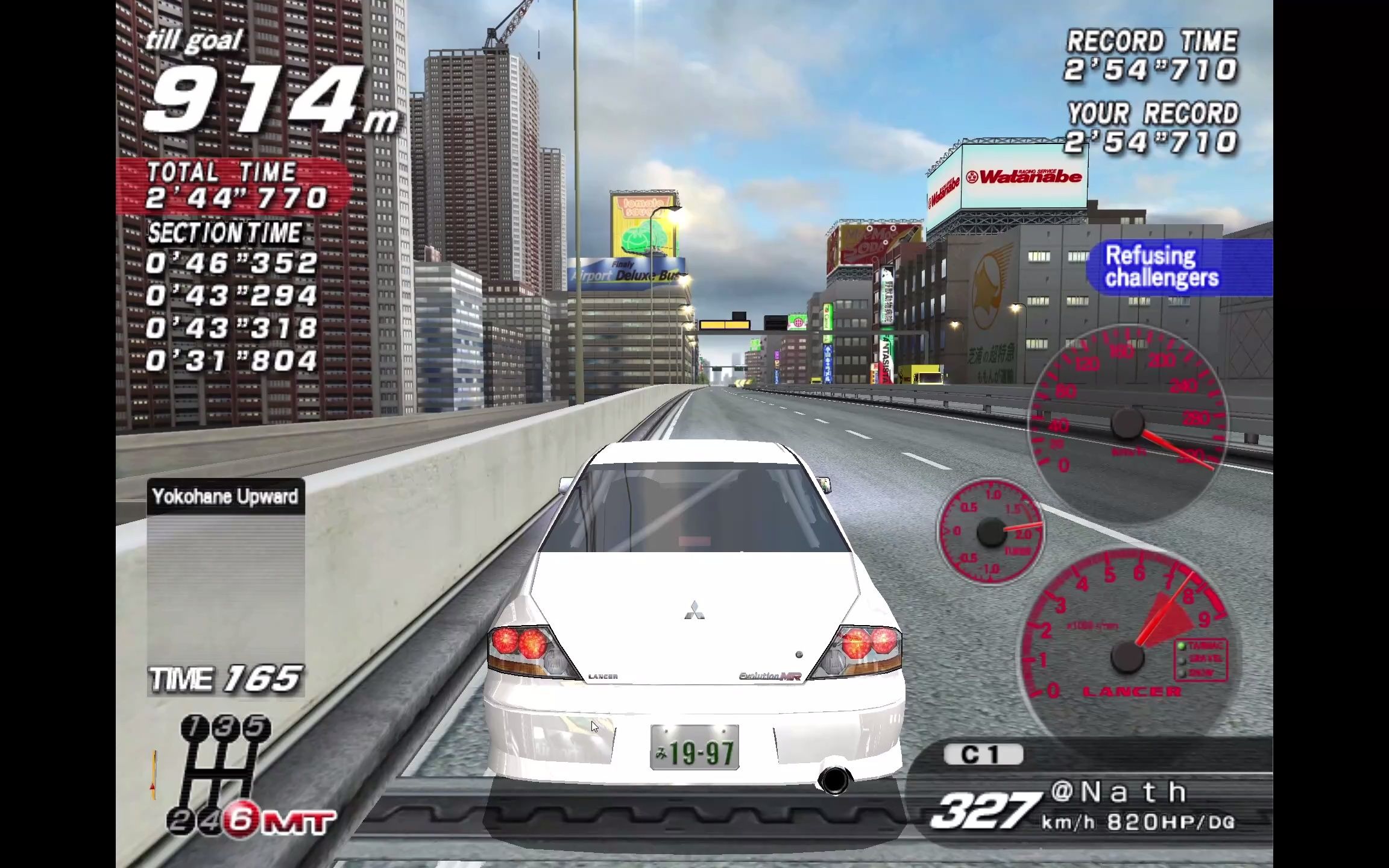 湾岸3横羽上行254695evo8