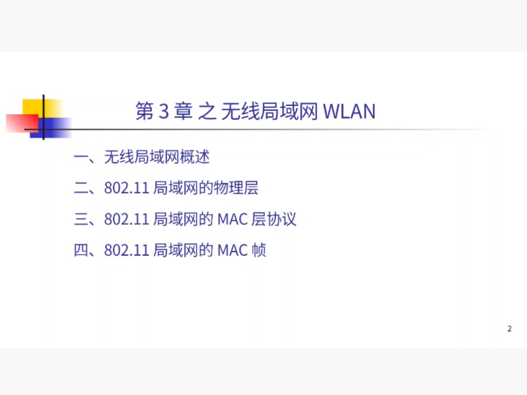 《计算机网络》第三章数据链路层之无线局域网WLAN概述哔哩哔哩bilibili