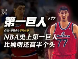 Video herunterladen: 【号码故事#77】NBA史上第一高度，打篮球救了他的命！