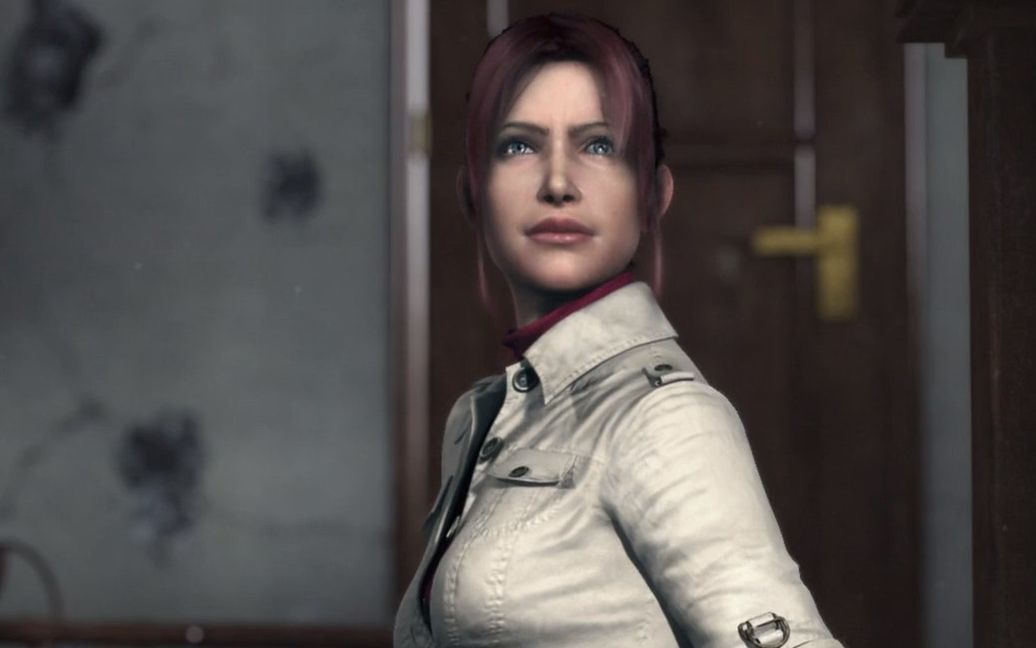 生化危机恶化:克莱尔真女汉子,腿被碎片击中靠自己拯救_哔哩哔哩_bili