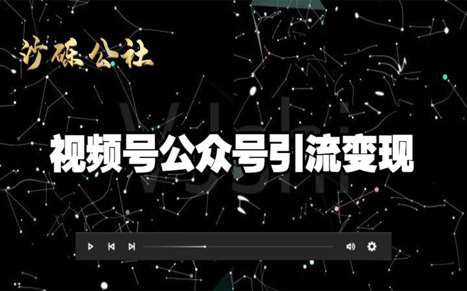 视频号运营技术分享,视频号公众号引流变现哔哩哔哩bilibili