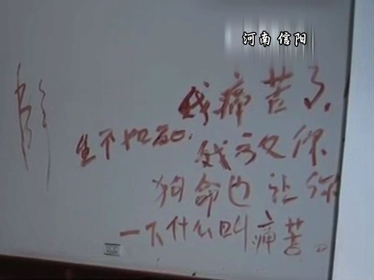 河南省信阳市固始县 墙上的血书 残忍程度9颗星