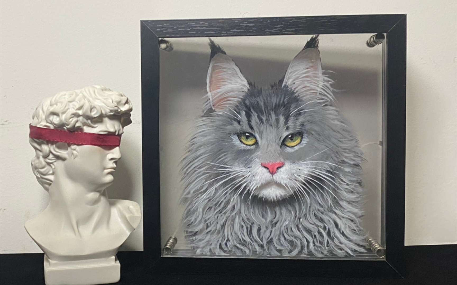 宠物立体画 | 不怒自威缅因猫