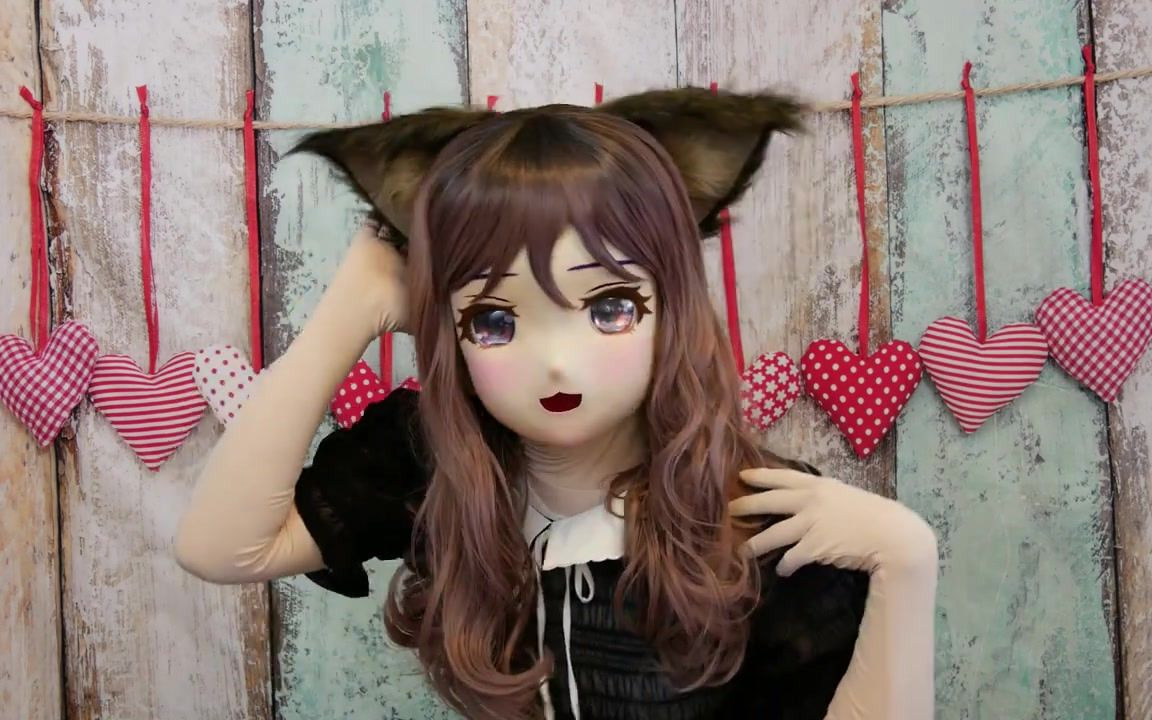 【kigurumi】大眼萌妹,二次元风格面具头壳易容小合集(nk491)