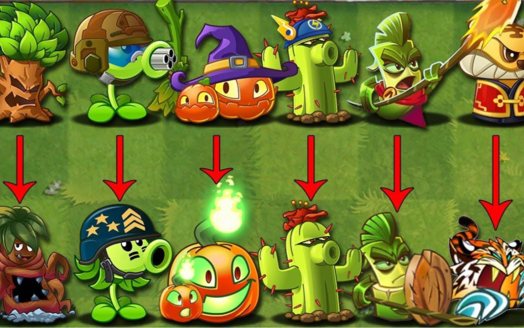 [图]Pvz2 中文版VS国际版，那边的植物更强大？ 植物VS植物 - Torllge