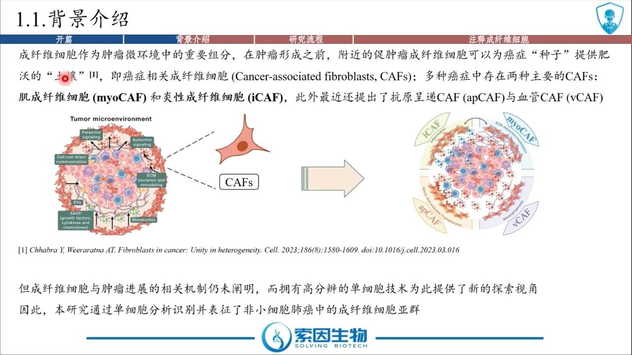 51 课程介绍+文献背景及研究流程+文章解读1—注释非小细胞肺癌中的成纤维细胞群哔哩哔哩bilibili