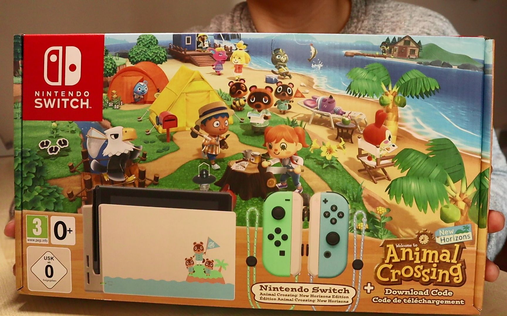 【开箱】switch动物之森限定版 nintendo任天堂游戏机 《集合啦!