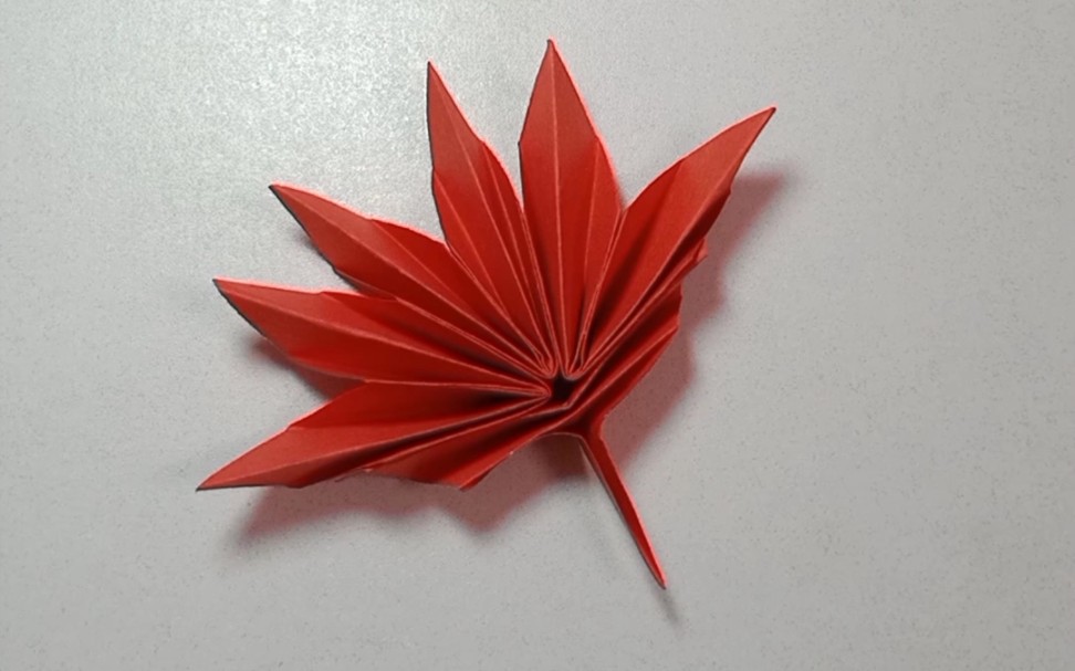 枫叶折纸教程