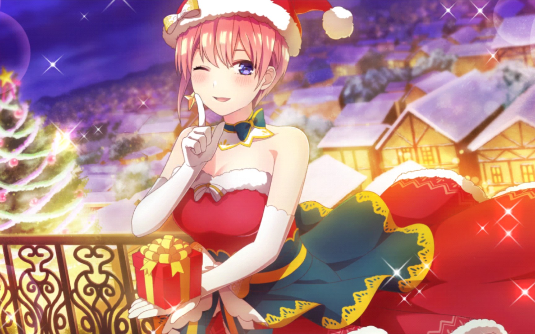 五等分的新娘 圣诞节卡 圣诞老人 一花与驯鹿 闪耀篇