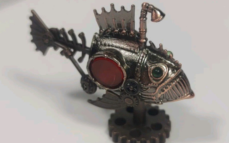 合金扭蛋 海底探测机械鱼(铜)