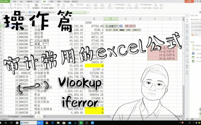 【操作篇】审计中常用的excel公式(一)—序言 vlookup及iferror嵌套哔哩哔哩bilibili