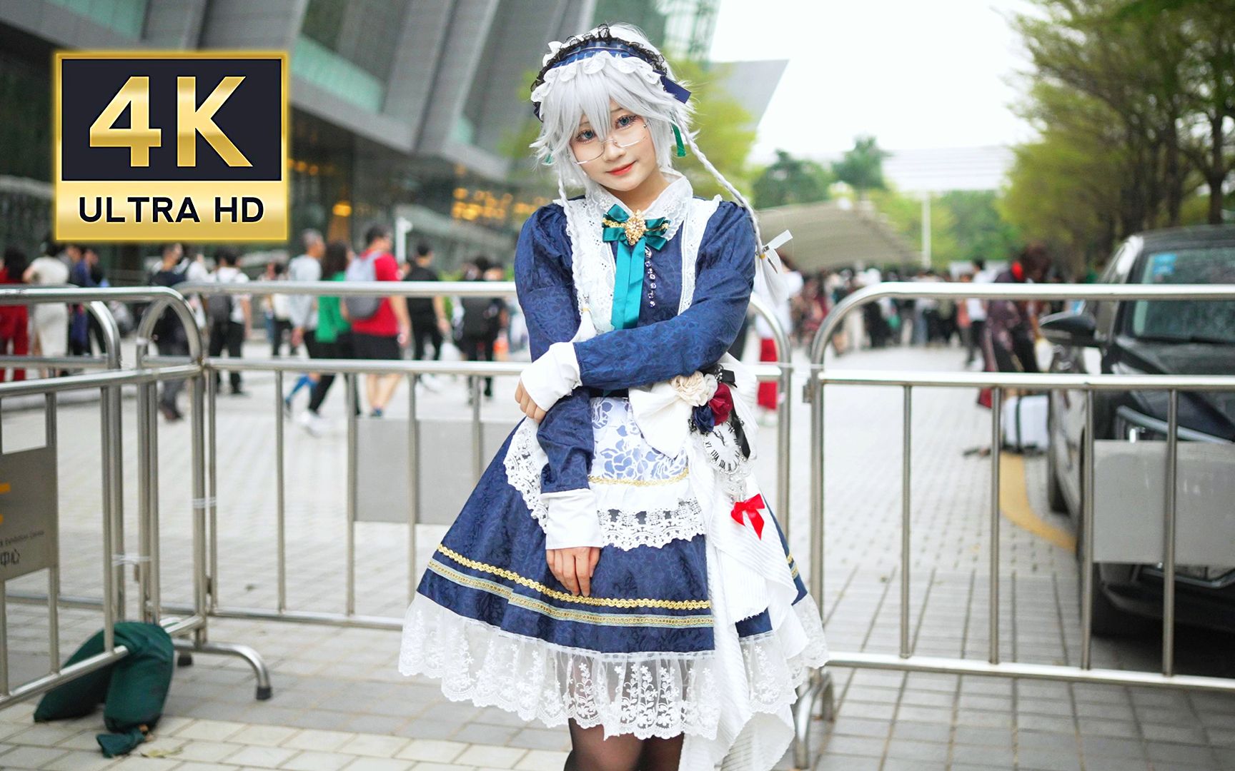 外场摄影拍到的"十六夜咲夜cos"沃天!小姐姐太好看啦!