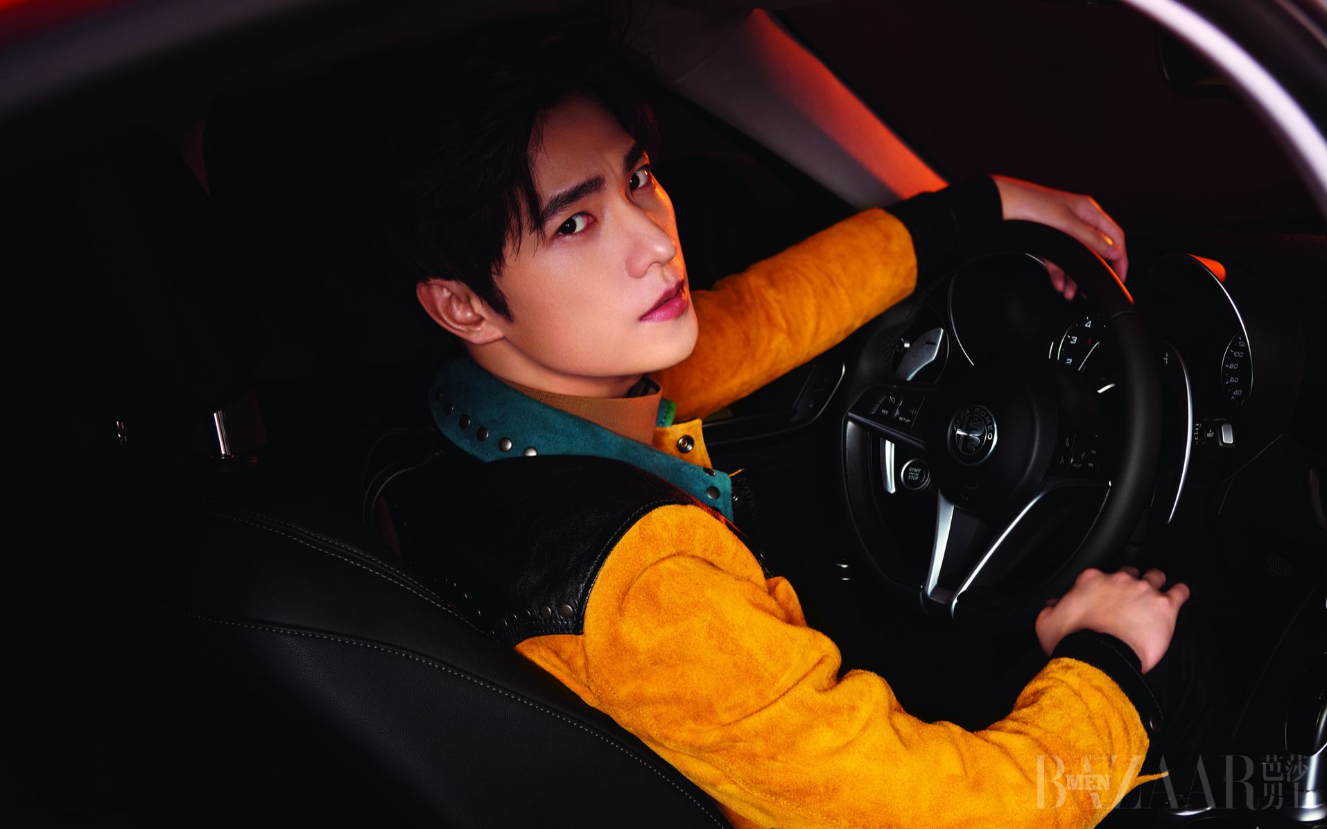 【杨洋】芭莎男士九月刊封面拍摄花絮