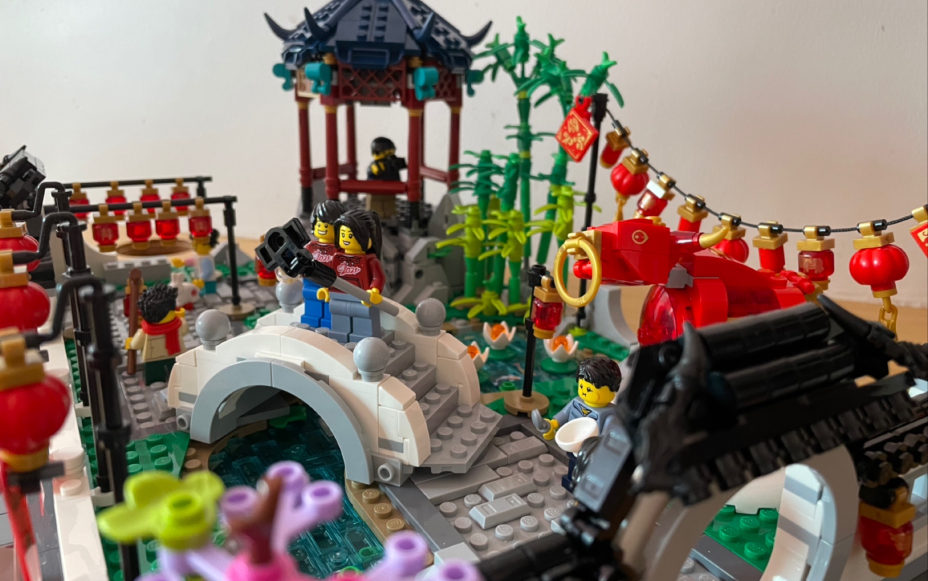 爆肝5小时乐高lego80107新春灯会闹元宵