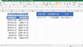 合同到期提醒