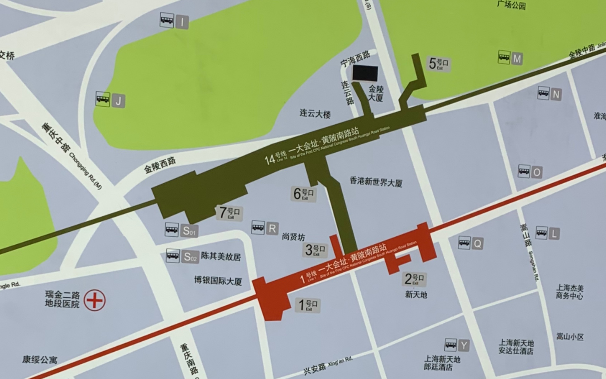 【上海地铁】市中心常态化最长运行区间 14号线 静安寺站→一大会址