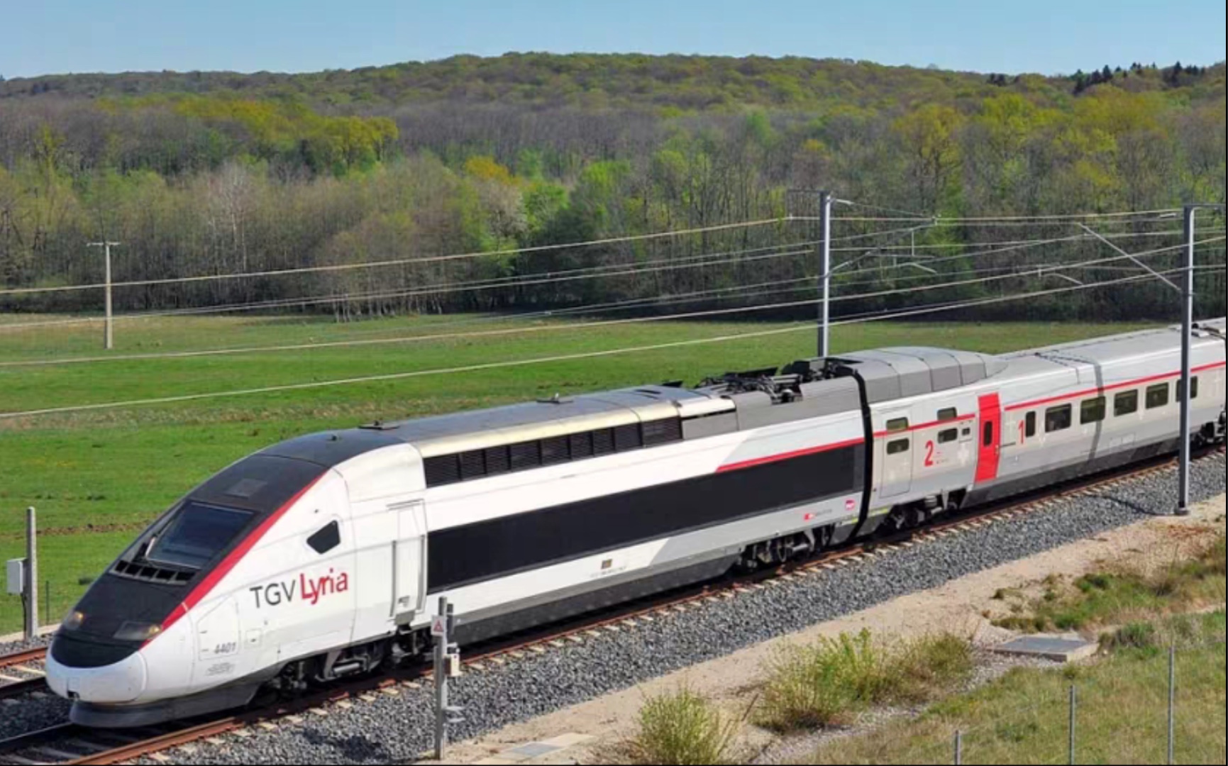 n比例火车模型 kato tgv lyria (莉利娅)法国阿尔斯通 高速动集客运