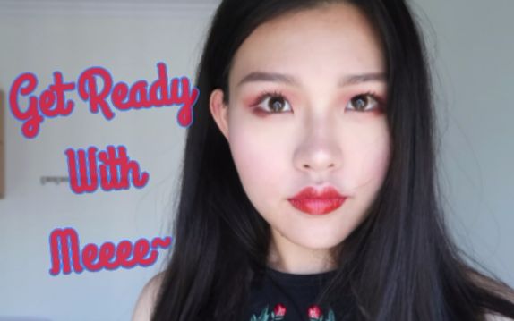 【谢媛】GRWM | 日常红唇妆 Jcat眼影盘哔哩哔哩bilibili