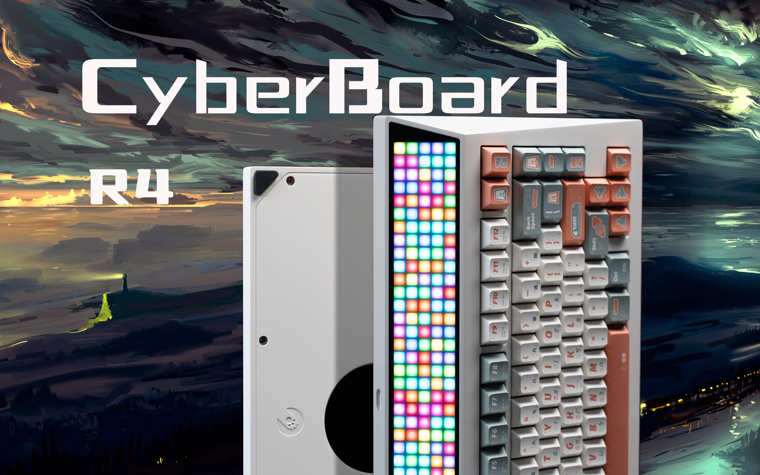 变了芯的高价客制化键盘!怒喵 CyberBoard R4 云白丨冰银pro丨伫望天色工作室|怒喵 CyberBoard R4|沉浸式组装丨机械键盘丨打字音哔哩哔哩bilibili