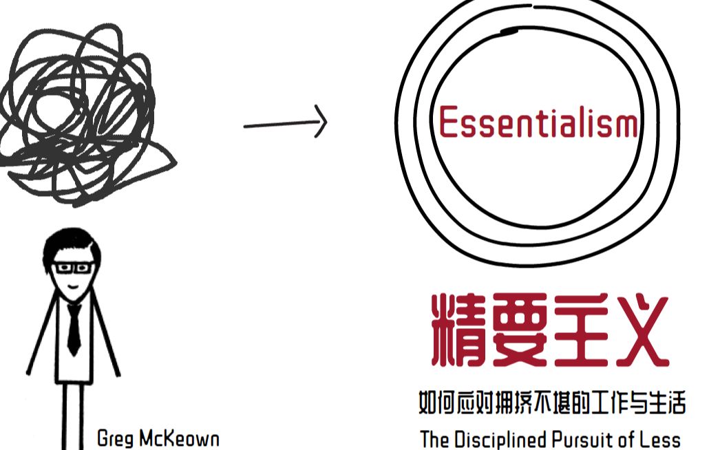 [图]《精要主义》读书心得 | Essentialism | 如何应对拥挤不堪的工作与生活