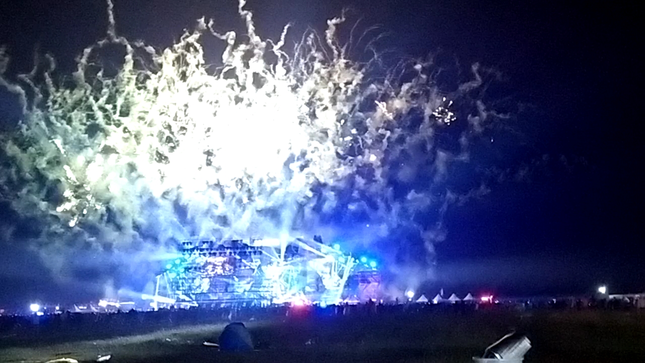 张北草原音乐节烟花表演