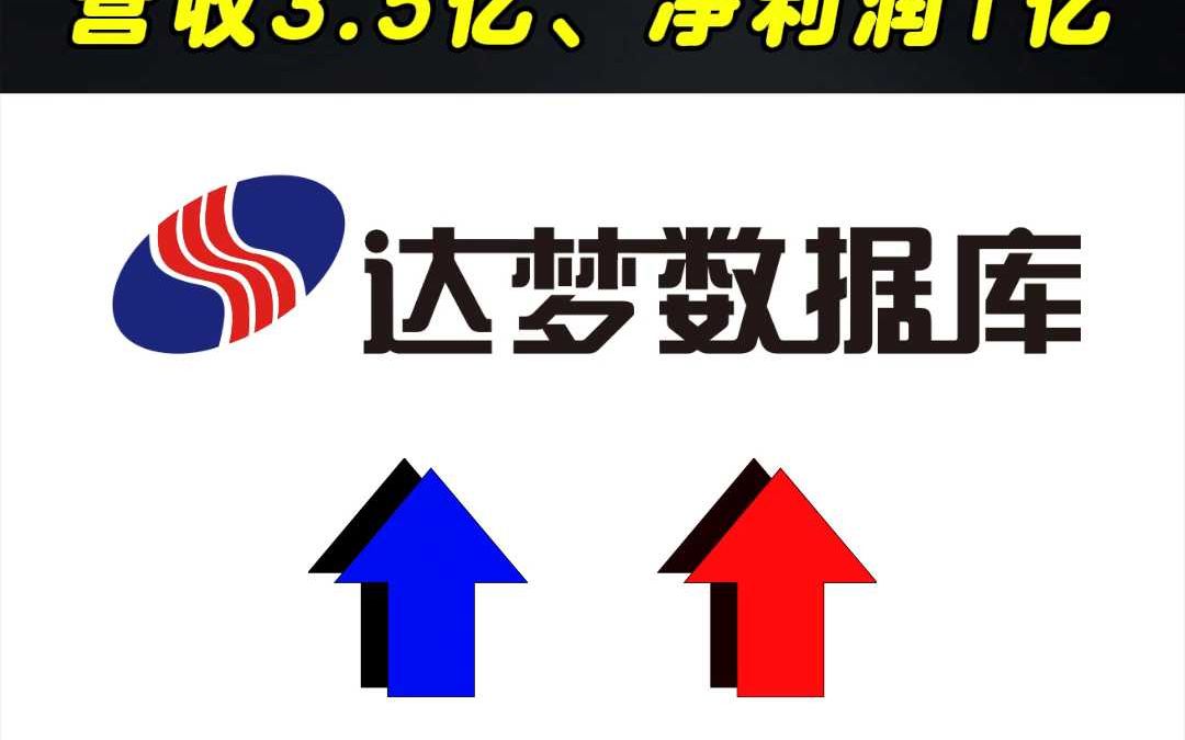 达梦数据库:营收 3.5 亿,净利润 1 亿