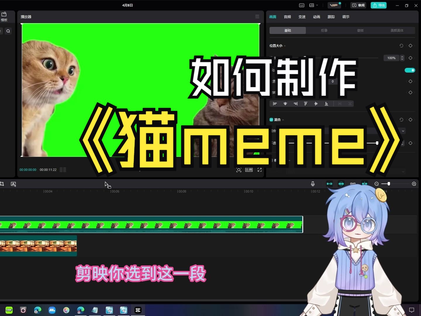 [图]【琪子】我流猫meme视频制作保姆级教程。