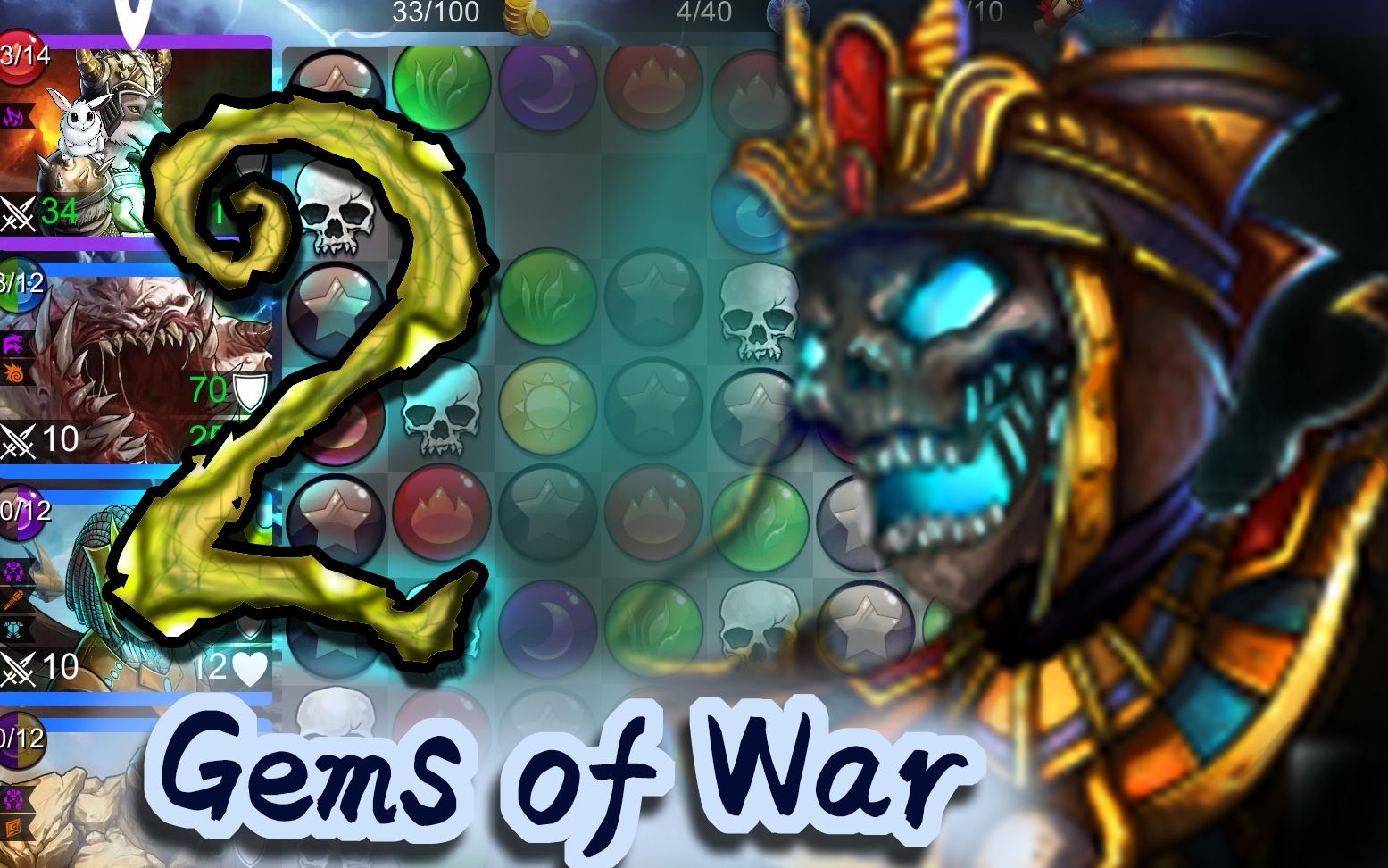 【Gems of War游戏】消消乐、卡牌类游戏,暴力打击音效全新体验!好玩到爆哔哩哔哩bilibili