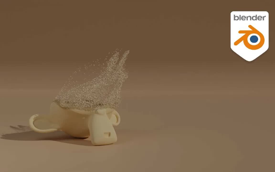 iBlender中文版插件 溶解效果  Blender粒子教程 教程Blender插件哔哩哔哩bilibili