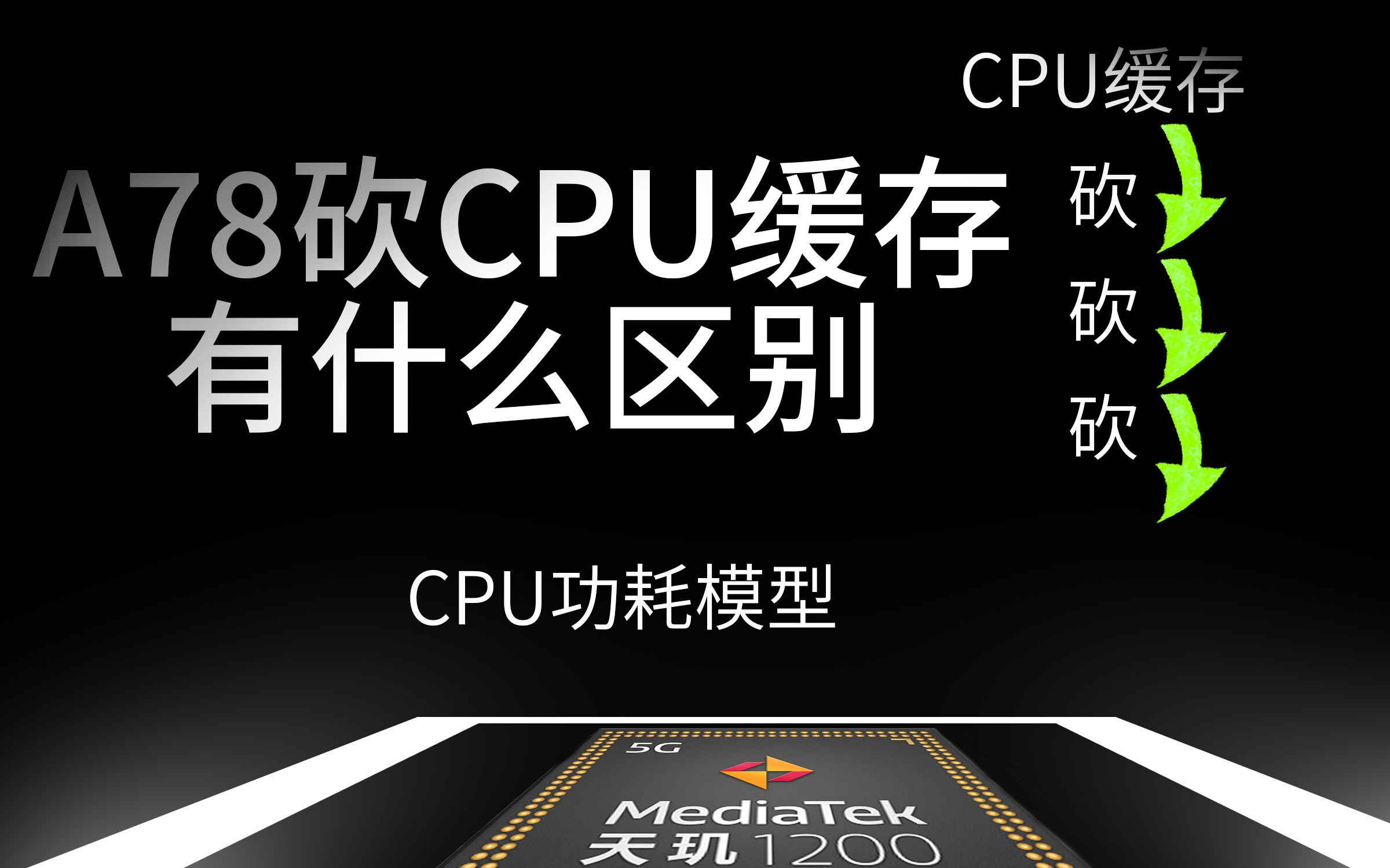 A78砍了CPU缓存有什么区别:CPU功耗模型哔哩哔哩bilibili