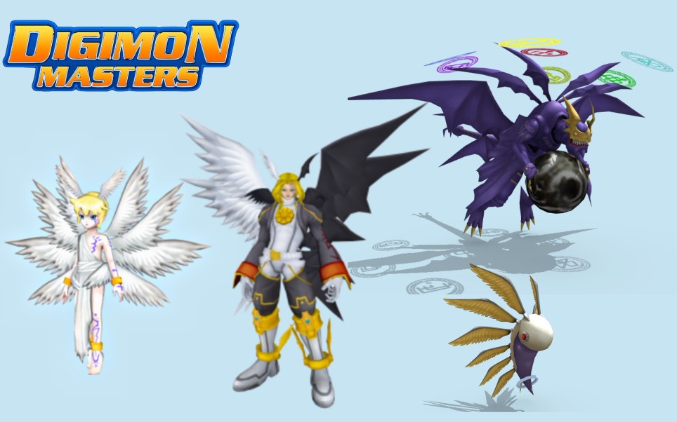 数码宝贝大师光明兽六翅兽技能演示