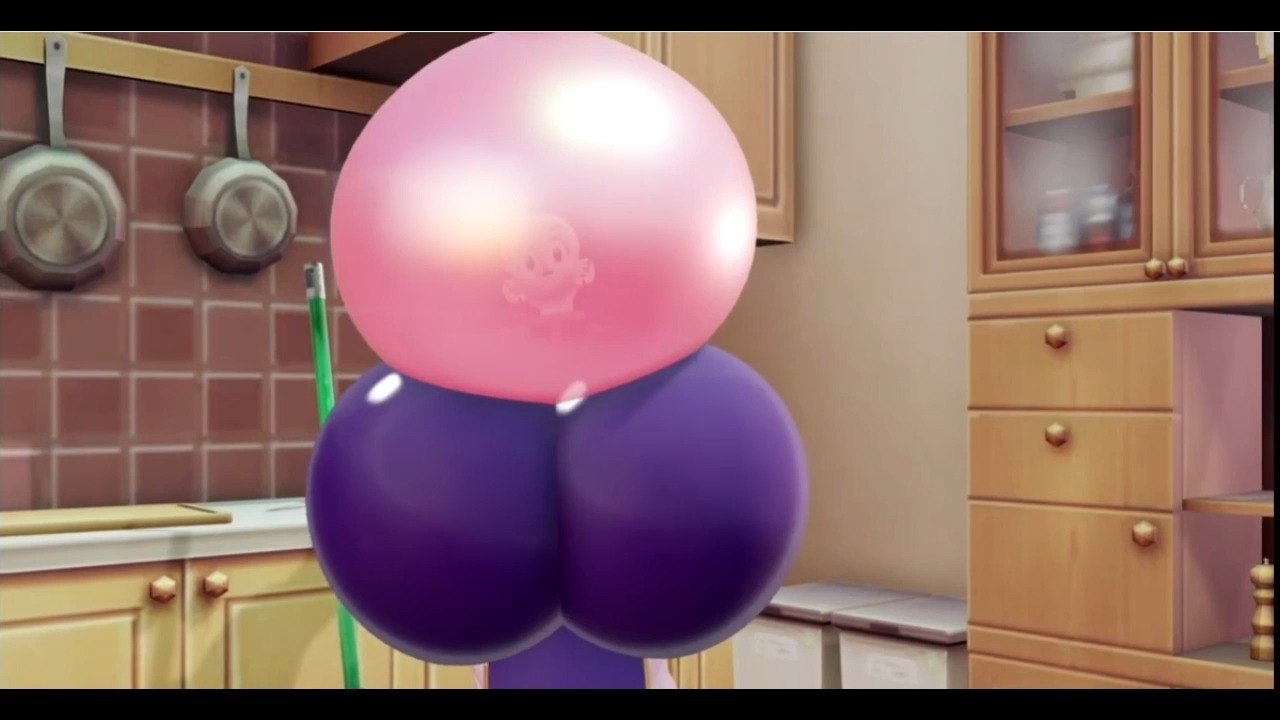 SHE blowing biggggg bubble #98274829838123193273713283