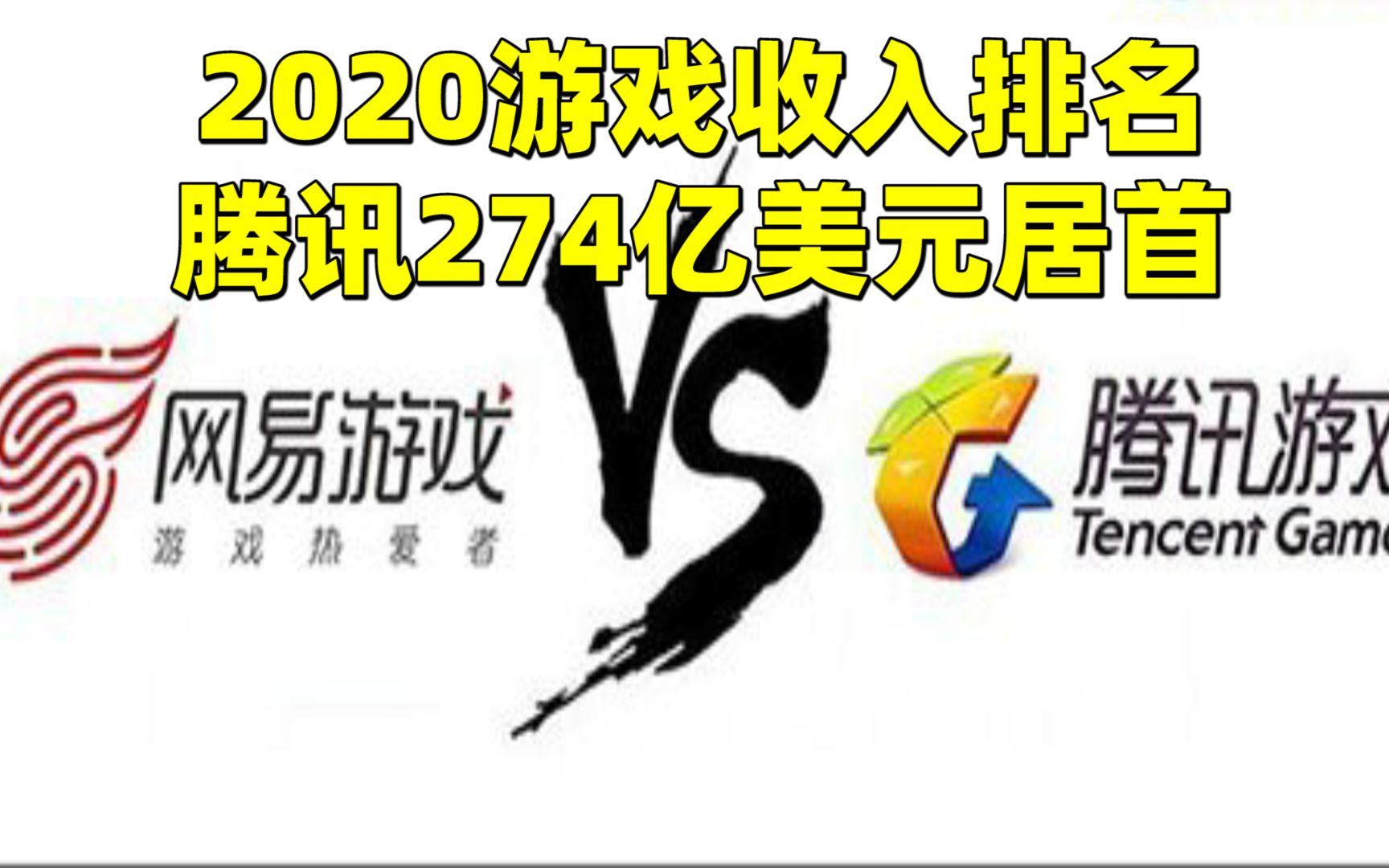 【游戏日报】2020游戏收入排名:腾讯274亿美元居首,索尼第二任天堂第七哔哩哔哩bilibili