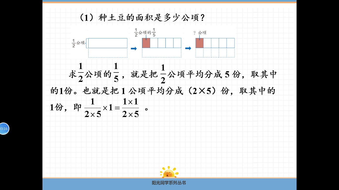 分数乘分数(1) 分数乘法 人教版六上数学哔哩哔哩bilibili