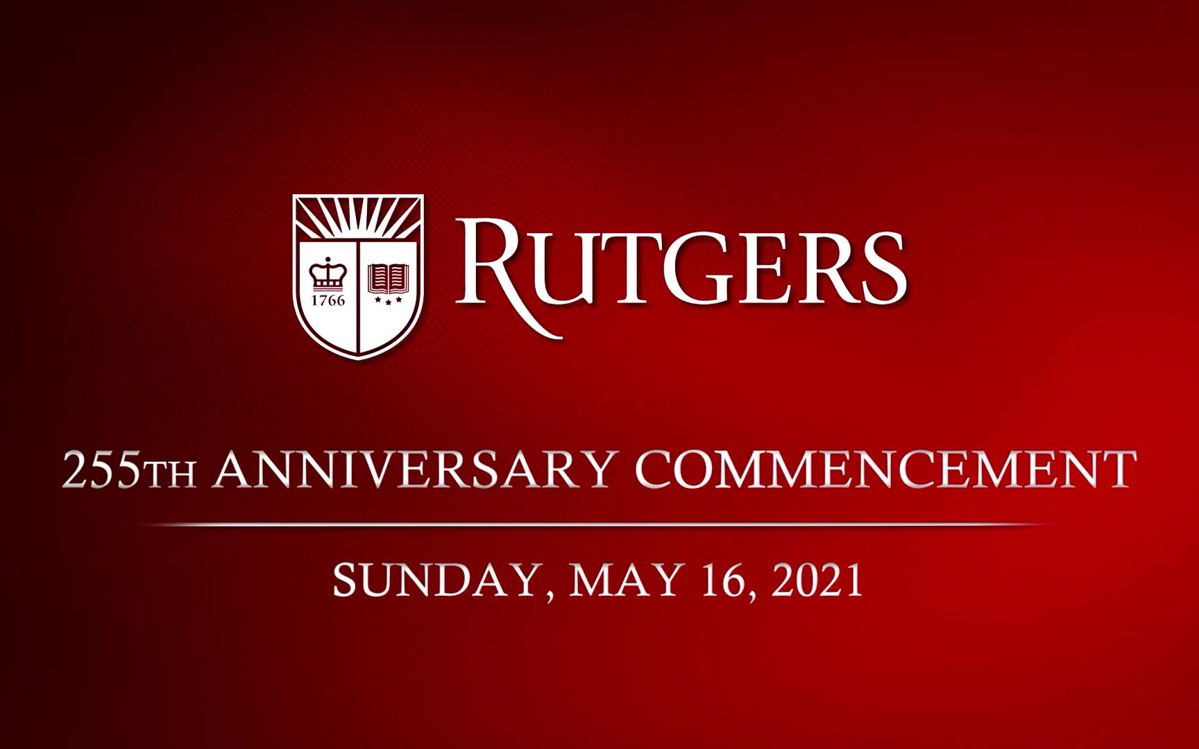 2021 Rutgers University Commencement | 罗格斯大学2021年毕业典礼哔哩哔哩bilibili