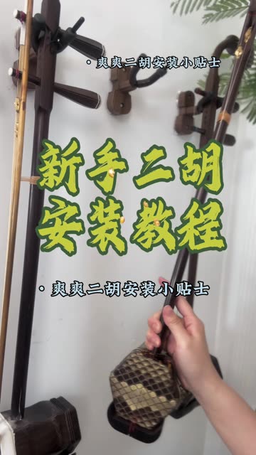 刚带回家的二胡如何组装呢?哔哩哔哩bilibili