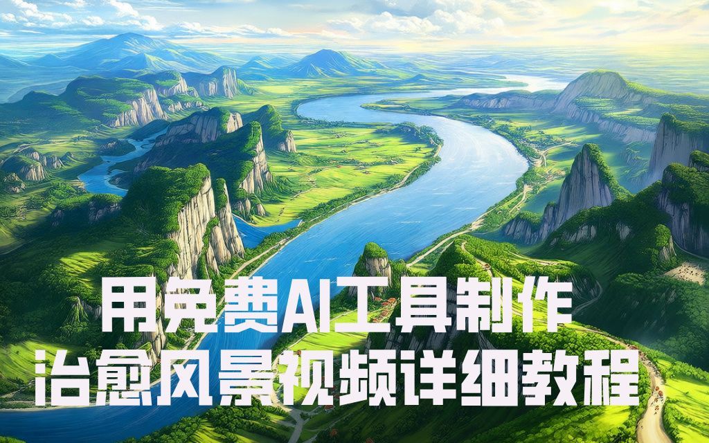 治愈系风景视频免费AI制作详细教程哔哩哔哩bilibili