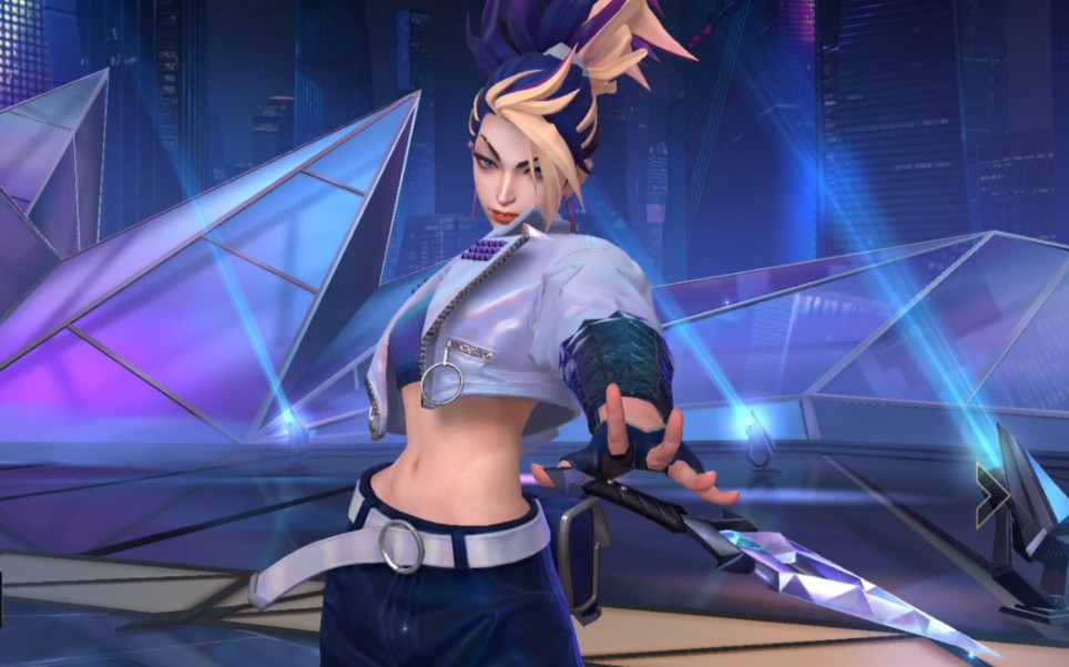 【lol手游皮肤主页展示】阿卡丽 k/da all out 高清_哔哩哔哩_bili