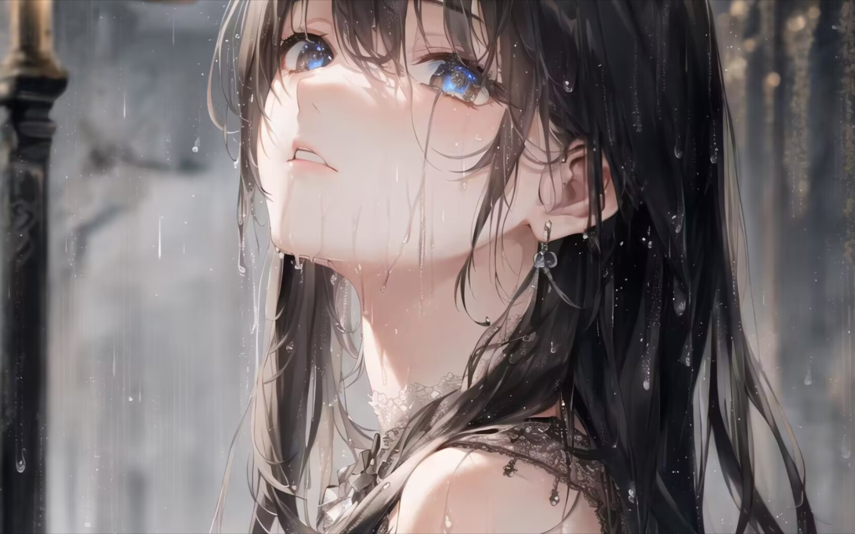 【wallpaper engine】你喜欢下雨吗?绝美二次元动态壁纸#105哔哩哔哩bilibili