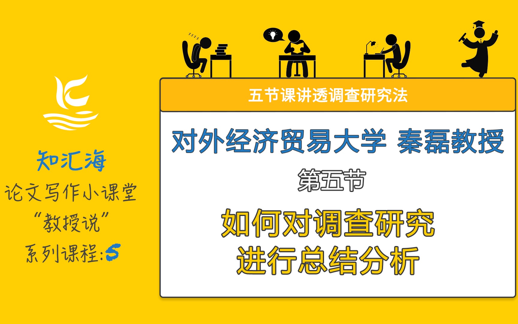 【教授说】调查研究法五:如何对调查研究进行总结分析【知汇海论文写作小课堂】哔哩哔哩bilibili