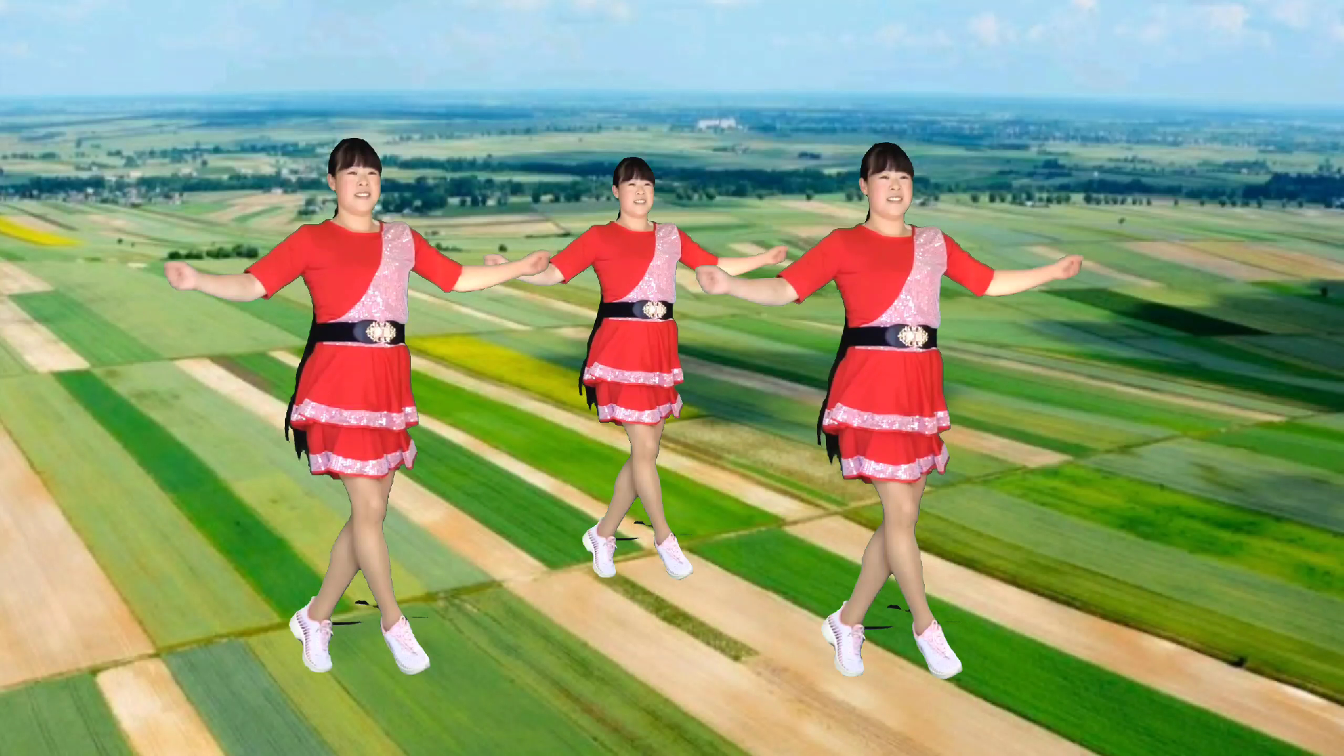 喜庆秧歌广场舞《情系二人转》地道东北味,喜气洋洋真欢乐