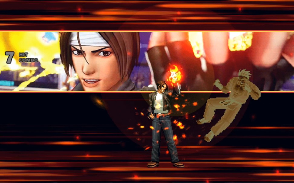 【mugen】草薙京-迟到的拳皇15顶点超杀-拳皇千人英雄大会_拳皇