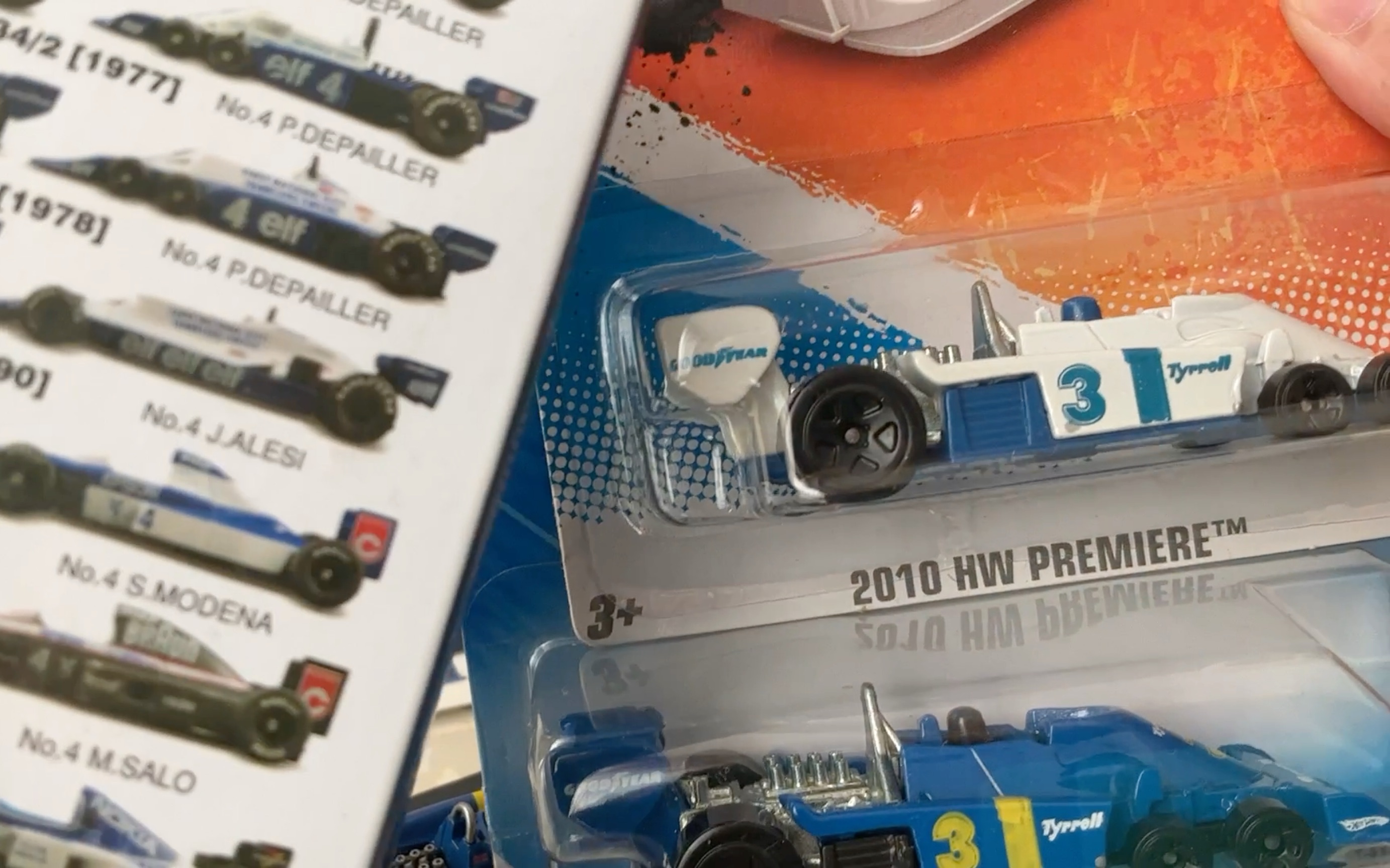 六轮f1怪兽续篇:多美卡风火轮绝版tyrrell p34 及1/64京商p34/2