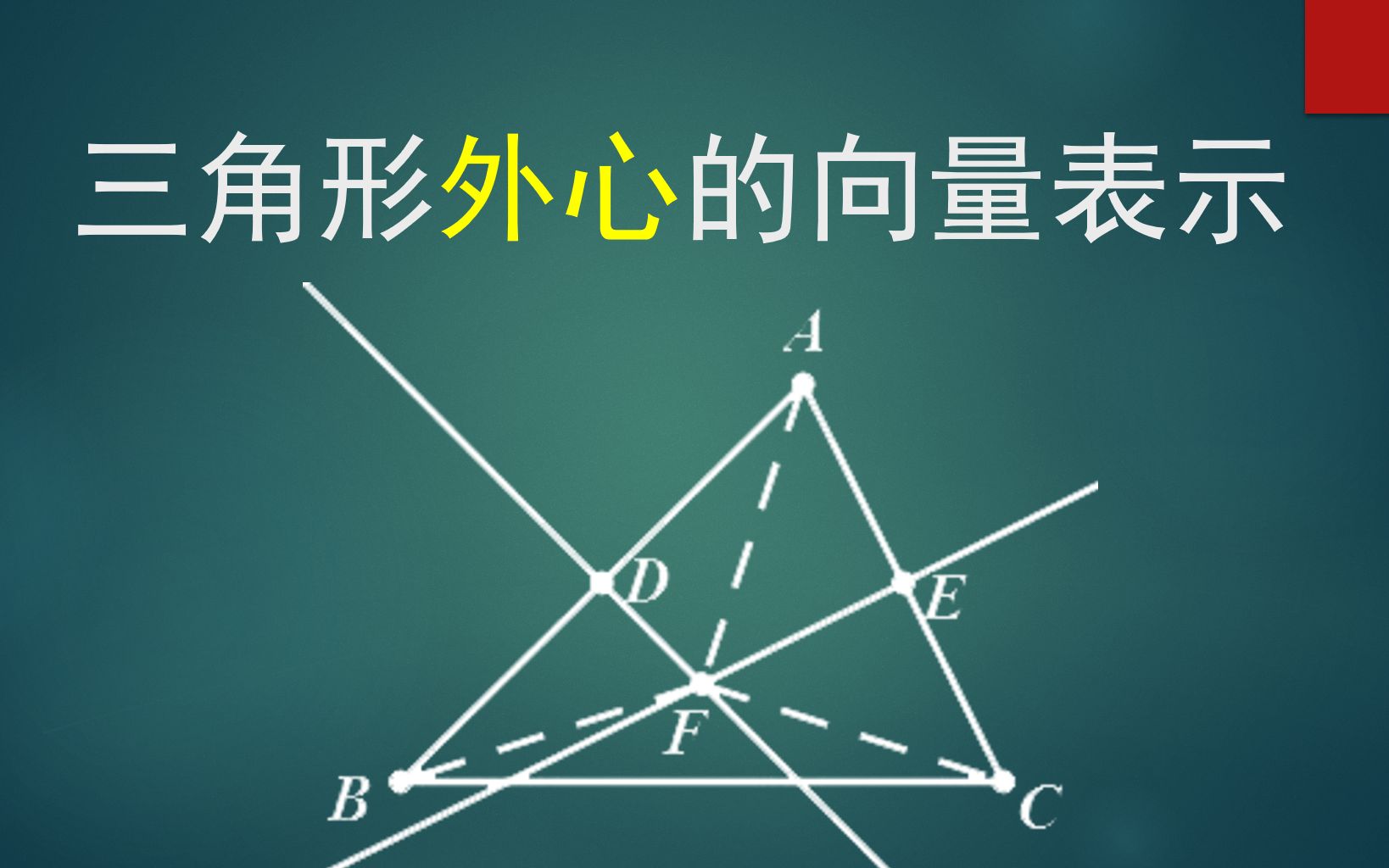 【高中数学】三角形外心的向量表示_哔哩哔哩_bilibili