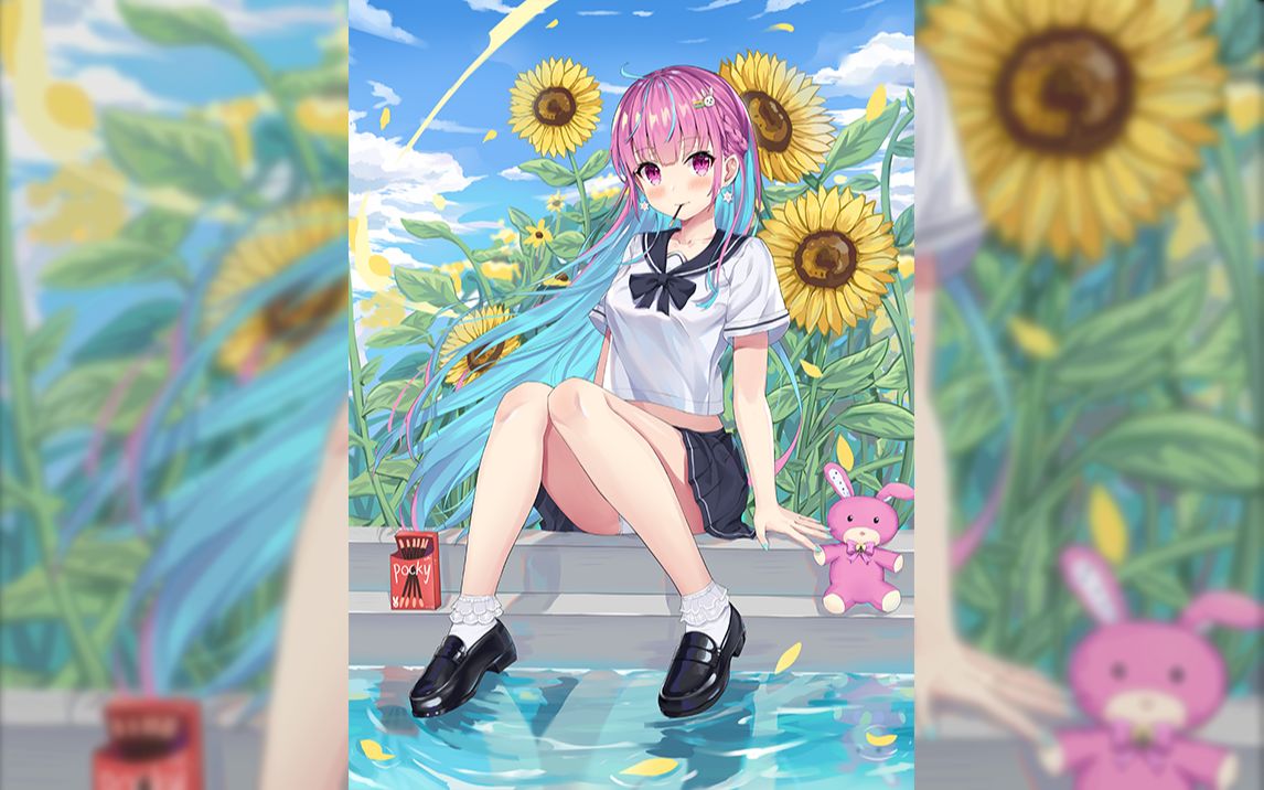 手机动态壁纸水手服凑阿库娅