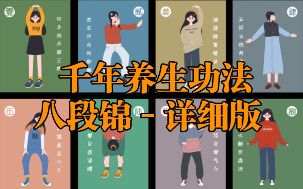 [图]完整版【八段锦】普通人还能修炼出金丹?随便练练还能延年益寿，百病不生?神秘的传承千年的功法。